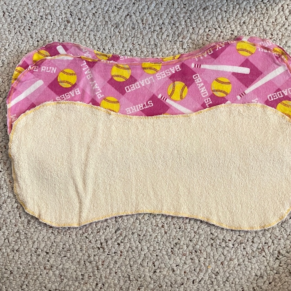 Handmade burp cloths